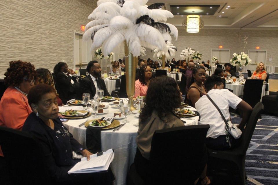 The 100 Black Men of Greater Florida GNV and Wishful Thinking hosted the Inaugural Renascence Beautillion-Cotillion Ball at the Hilton University of Florida Conference Center at 1714 SW 34th St. on Saturday.
(Photo: Photo by Voleer Thomas/For The Guardian)