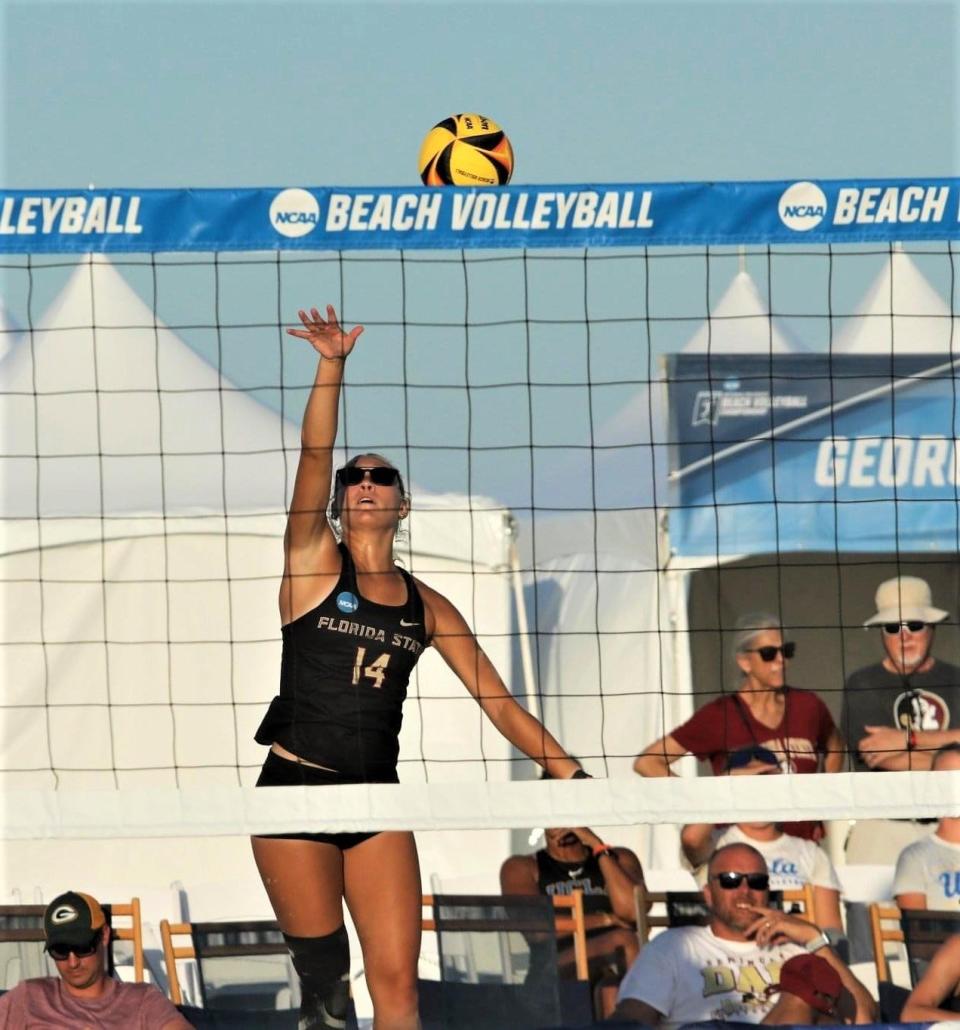 Florida State's Anna Long hits a shot during the NCAA Tournament.