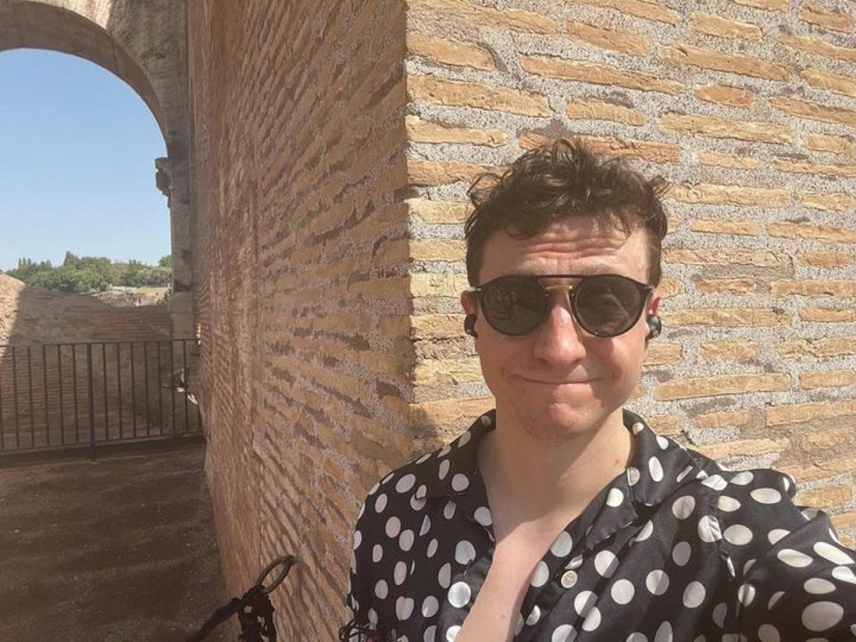 Communications consultant Mark McVitie, 29, on a sizzling sightseeing trip in Rome (Mark McVitie)