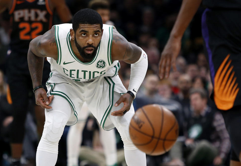 前塞爾蒂克球星Kyrie Irving。(Credit: Winslow Townson-USA TODAY Sports)