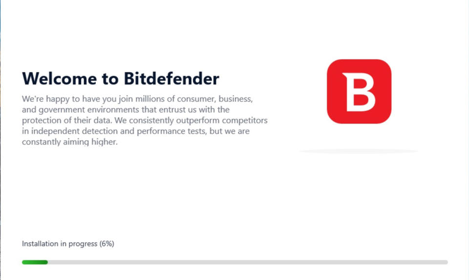 Bitdefender Antivirus Plus app screen shot