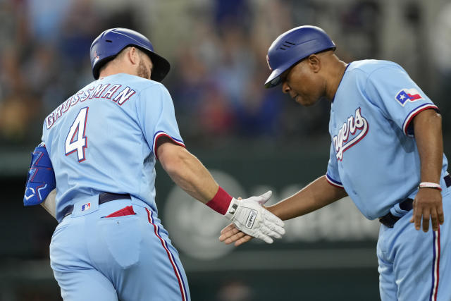 Jacob DeGrom fans 11 in 6 innings, Rangers beat Athletics 5-2