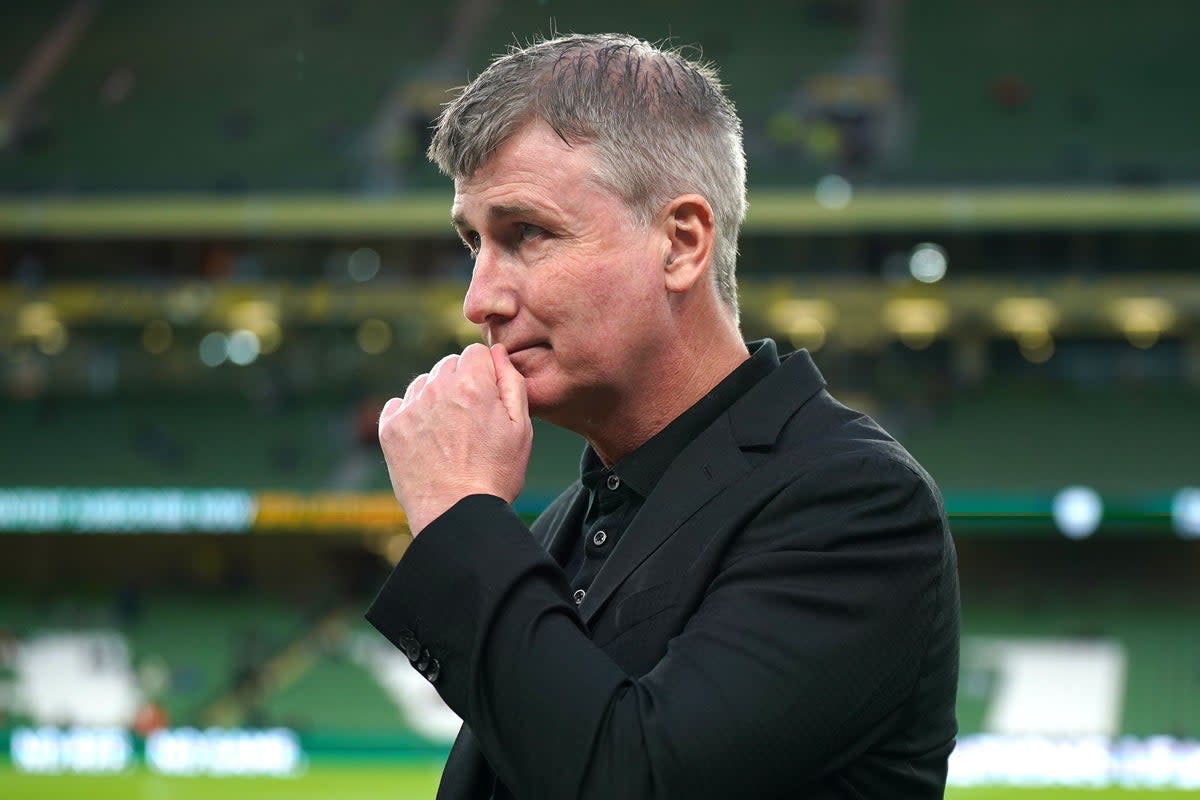 Republic of Ireland manager Stephen Kenny has warned his players not to be taken in by Erling Haaland’s absence (Niall Carson/PA) (PA Wire)