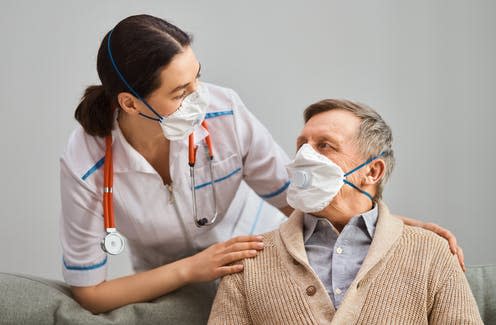   <span class="attribution"><a class="link " href="https://www.shutterstock.com/image-photo/doctor-senior-man-wearing-facemasks-during-1690267378" rel="nofollow noopener" target="_blank" data-ylk="slk:Yuganov Konstantin/Shutterstock;elm:context_link;itc:0;sec:content-canvas">Yuganov Konstantin/Shutterstock</a></span>