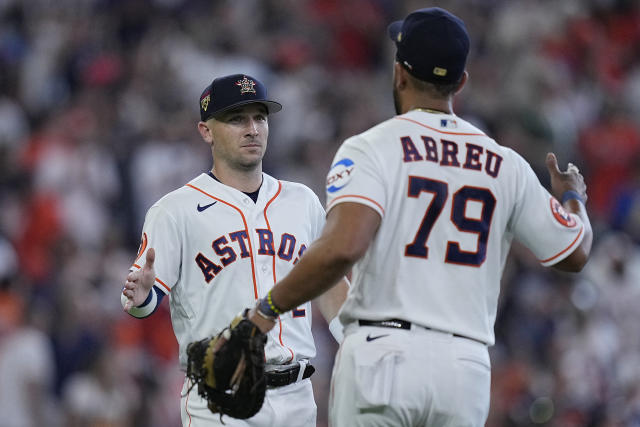 VIDEO - Houston Astros players celebrate team's First-Ever World