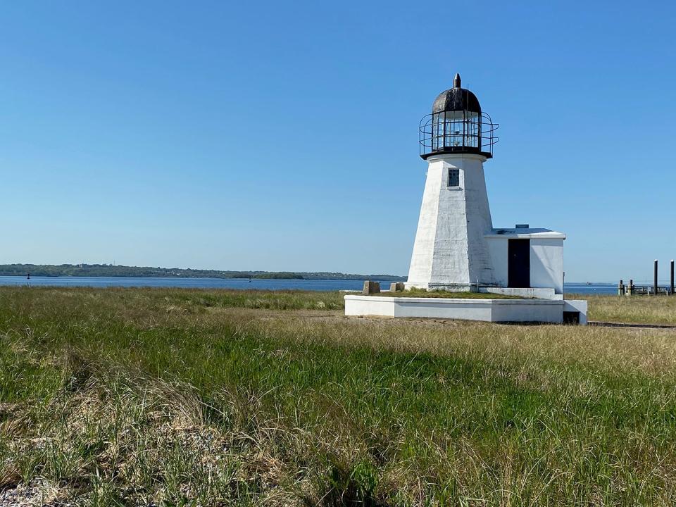 The Prudence Island Light, known to locals as the Sandy Point Lighthouse. 