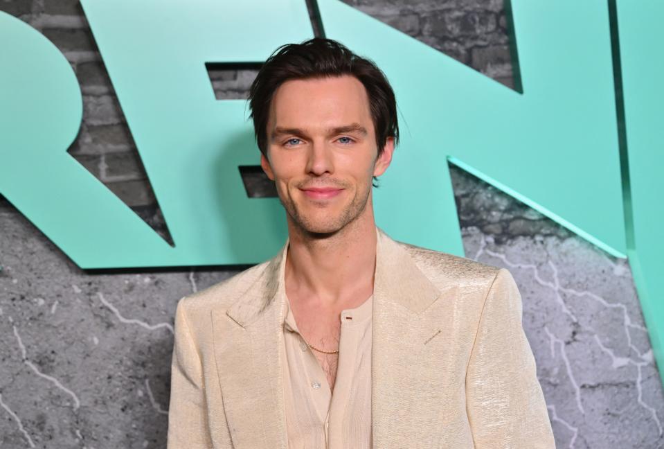 Nicholas Hoult attends the premiere of Renfield in New York City