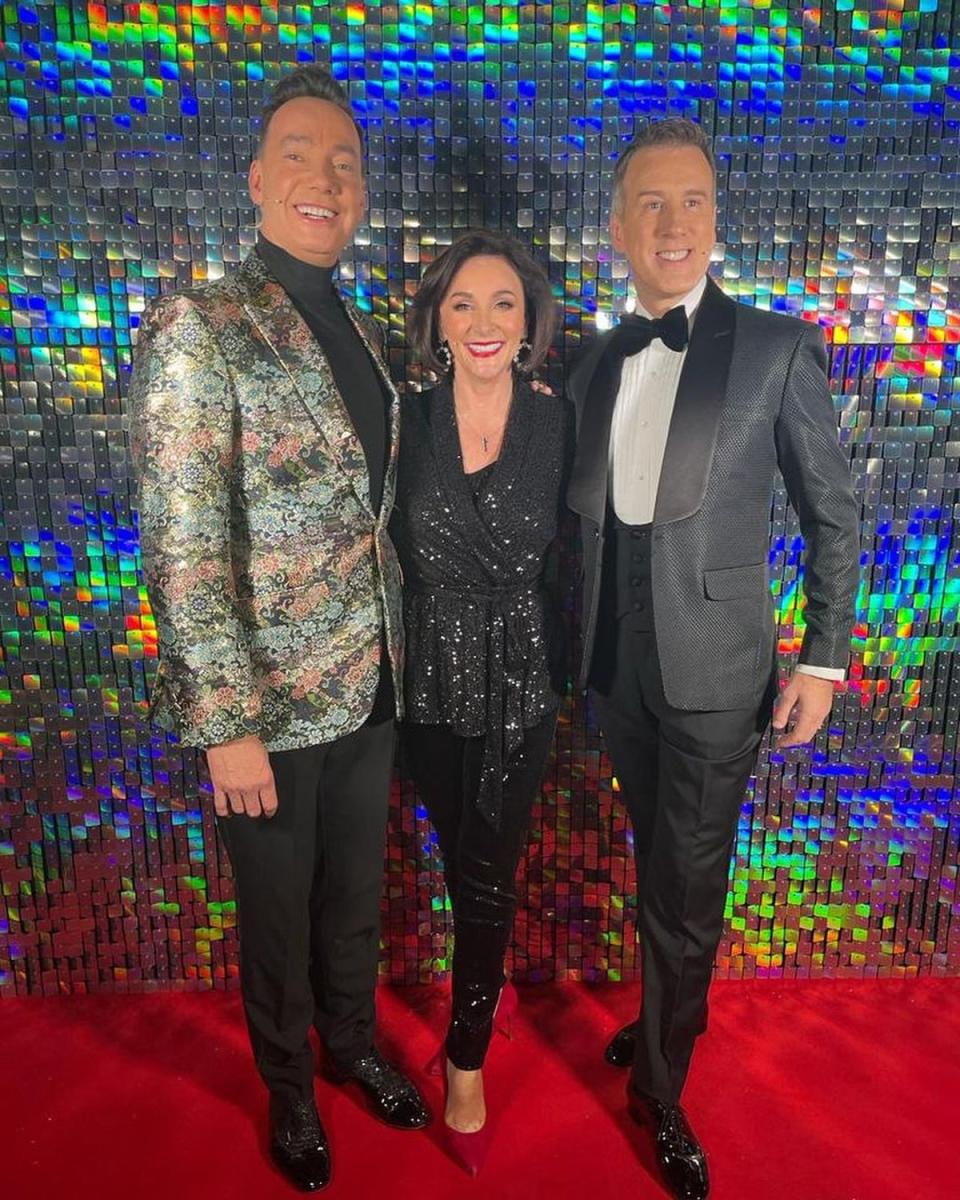 Shirley Ballas pictured with Craig Revel Horwood and Anton Du Beke at the Strictly Live Tour (Instagram)