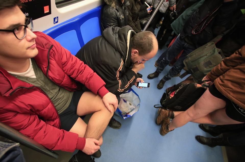 No Pants Subway Ride