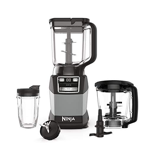 Ninja AMZ493BRN Compact Kitchen System, 1200W, 3 Functions for Smoothies, Dough & Frozen Drinks…