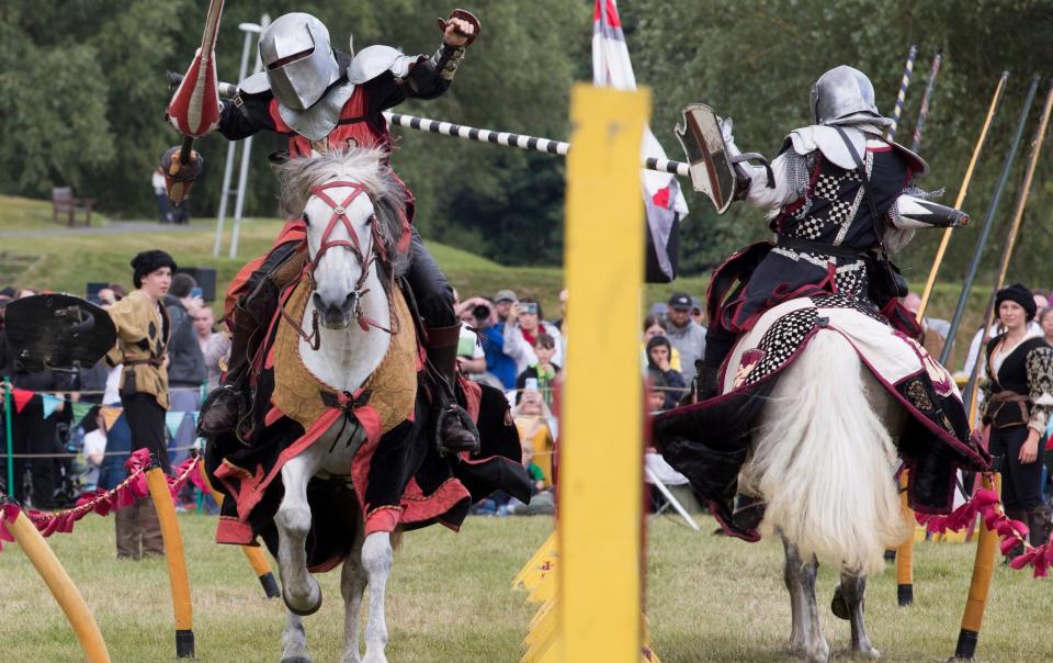 Jousting returned to Linlithgow Palace, near Edinburgh, on Sunday following a two-year absence due to the coronavirus pandemic. Medieval history should play a greater part of school curriculums, an MP has said - Michael McGurk