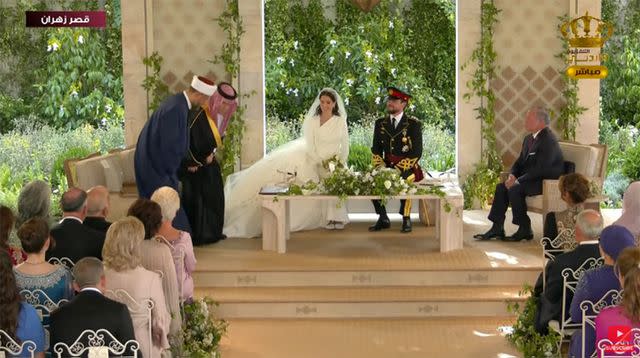 <p>RHC JO/Youtube</p> Jordan Royal Wedding