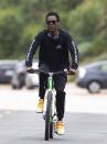 <p>Chris Rock spends his Father's Day on a solo bike ride around Malibu. </p>