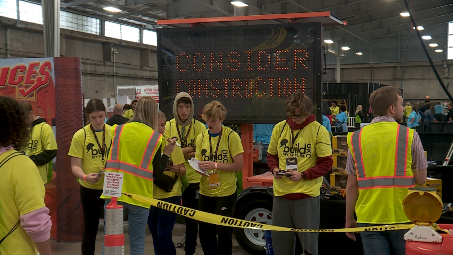 High school students attend career fair for trades in construction industry