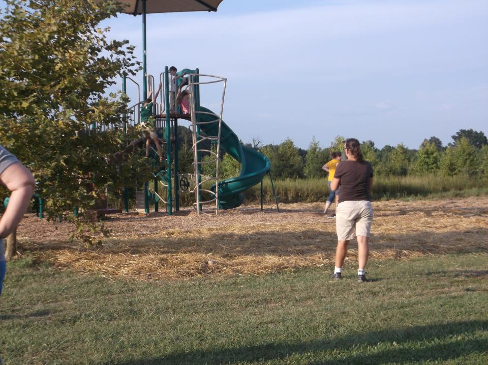 Pictured is the playground at Sauers Farm Park.