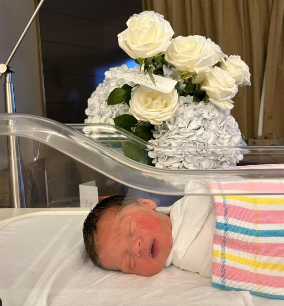 Martha Kalifitidis and Michael Brunelli's baby boy