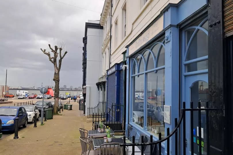Driftwood Cafe on Victoria Road, New Brighton next to the promenade.