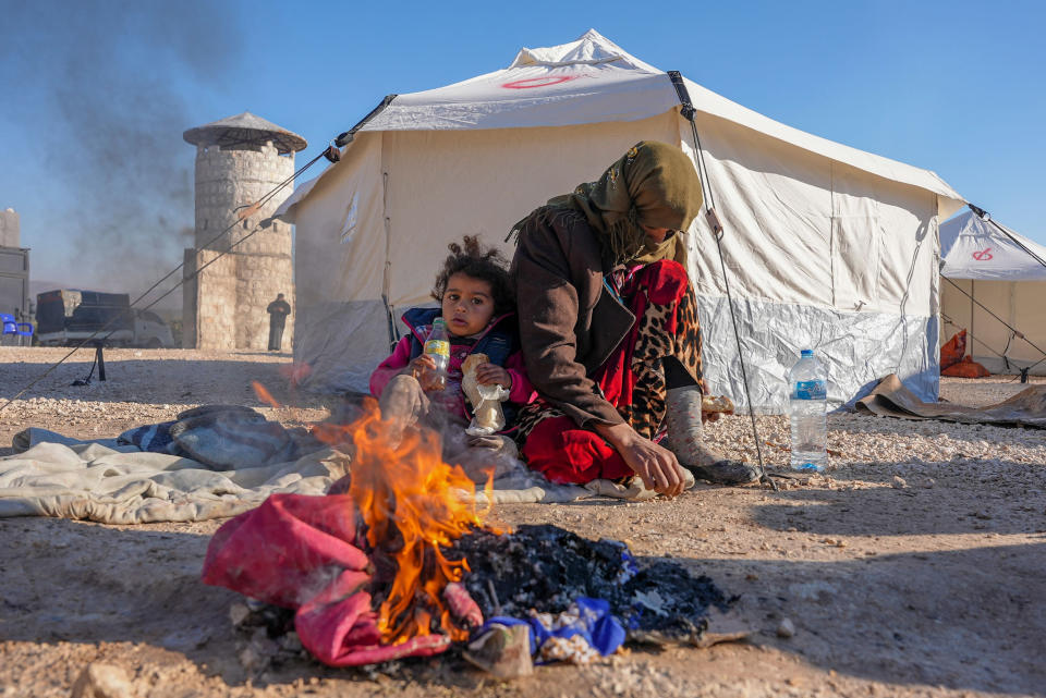 The death toll from the massive earthquake that struck Turkey and Syria on February 6 rose above 12,000, official data showed, with rescue workers on February 8 still searching for trapped survivors.  (Rami Al Sayed / AFP - Getty Images)