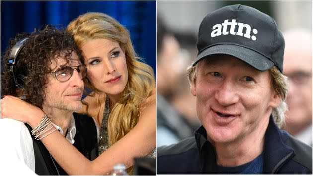 Howard Stern, Beth Ostrosky Stern and Bill Maher.