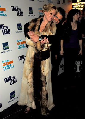 Melanie Griffith and Antonio Banderas at the NY premiere of New Line Cinema's Take the Lead