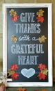 <p>Welcome your Thanksgiving guests with this handmade sign. </p><p><strong>Get the tutorial at <a href="http://mypinterventures.com/fall-give-thanks-chalkboard-sign/" rel="nofollow noopener" target="_blank" data-ylk="slk:My Pinterventures;elm:context_link;itc:0;sec:content-canvas" class="link ">My Pinterventures</a>.</strong></p>