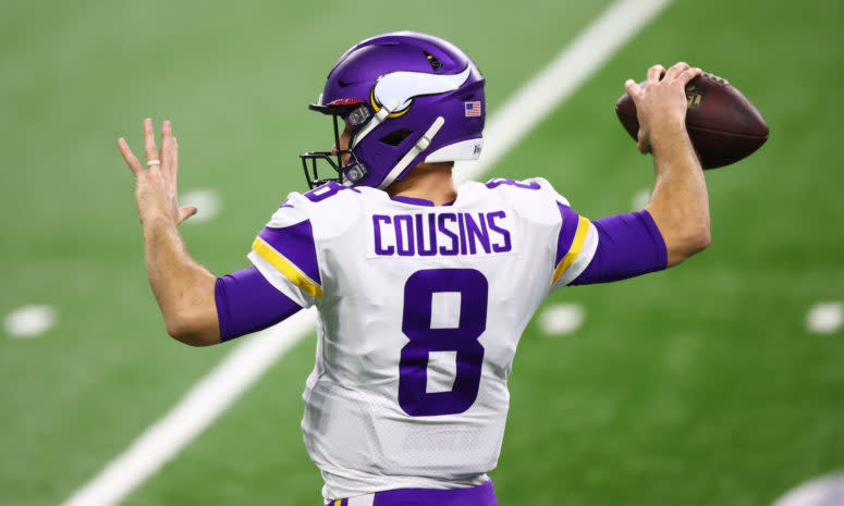 Minnesota Vikings quarterback Kirk Cousins on Sunday afternoon.