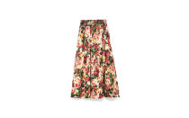 <p>Add some floral flounce to your outfit with this stretch-waist, flared midi skirt. Match a black top and shoes to accentuate the detail of the stitching.</p><p><strong>To buy: </strong>$70, <a rel="nofollow noopener" href="http://www.zara.com/us/en/woman/skirts/midi/printed-midi-skirt-c498016p3807562.html" target="_blank" data-ylk="slk:zara.com;elm:context_link;itc:0;sec:content-canvas" class="link ">zara.com</a></p>