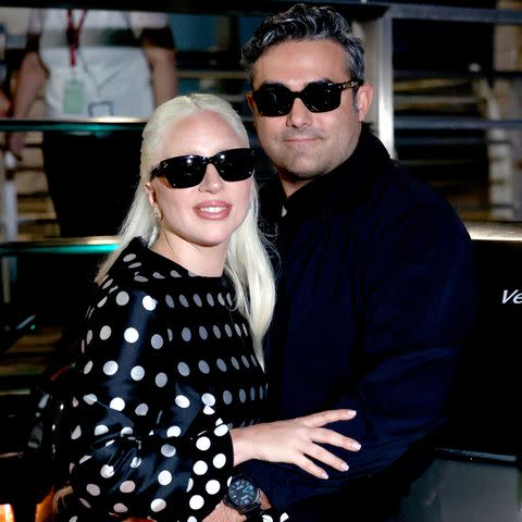 <p>Franco Origlia/Getty</p> Lady Gaga and Michael Polansky