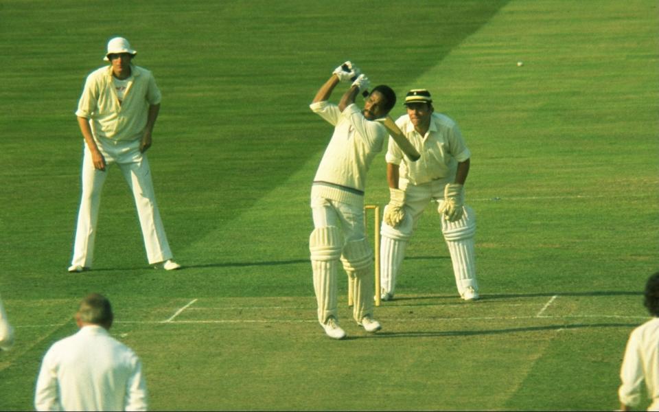 Sir Gary Sobers in action for the West Indies at Lord’s in 1972 - Allsport UK/Allsport