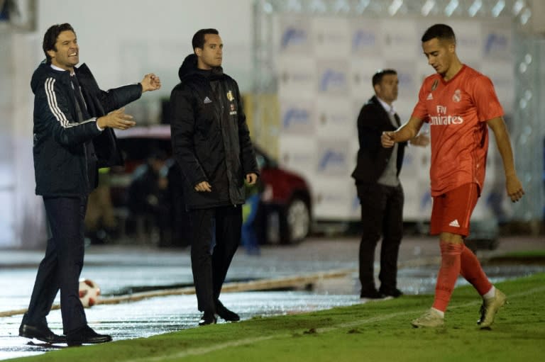 Santiago Solari took charge for Real Madrid's win over Melilla on Wednesday