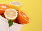 Lemon juice is great for whitening teeth, as is orange peel. Rubbing the inside of an orange peel with crushed bay leaves on to your teeth will whiten them to make for a glossy smile. Although be warned, too much lemon juice on your teeth can cause sensitivity.