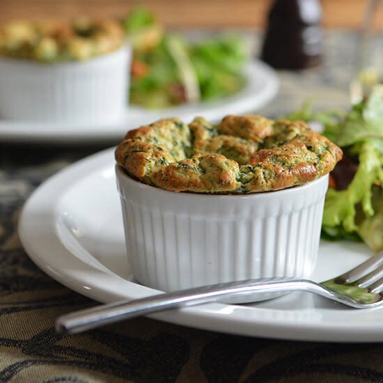 Easy Spinach Soufflés