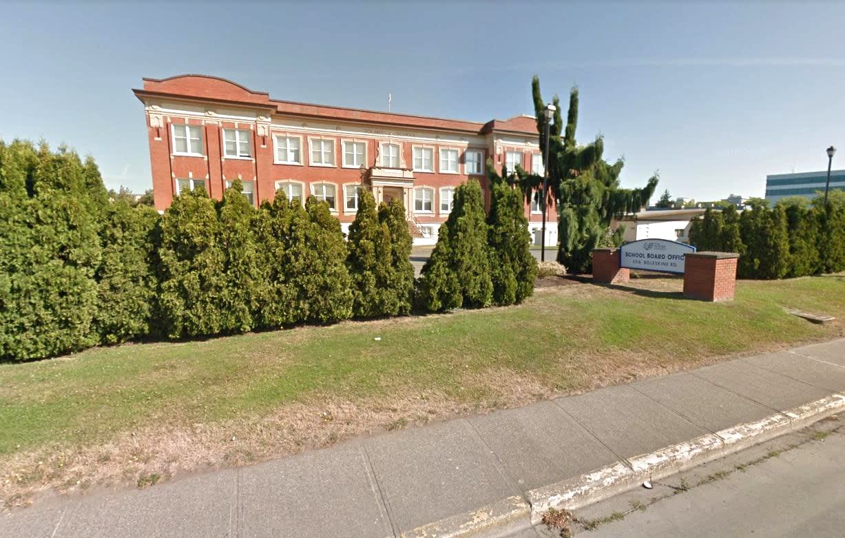 School District 61, which serves the Greater Victoria area, has been receiving letters from local municipal councils asking for a return of police officers to schools. (Google Maps - image credit)