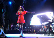 FILE - In this Sunday, April 13, 2014 file photo, Lana Del Rey performs at the 2014 Coachella Music and Arts Festival in Indio, Calif. Rolling Stone executive editor Nathan Brackett said Coachella has become a destination for fans and brands because organizers consistently deliver compelling lineups of diverse and unconventional musical acts. A reunited OutKast headlines this year’s festival, and other acts include Arcade Fire, Lorde, Haim, Lana Del Rey and Muse. (Photo by Chris Pizzello/Invision/AP, file)