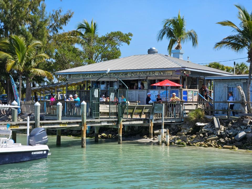 New Pass Grill & Bait Shop, on Sarasota's City Island, photographed Feb. 25, 2024.