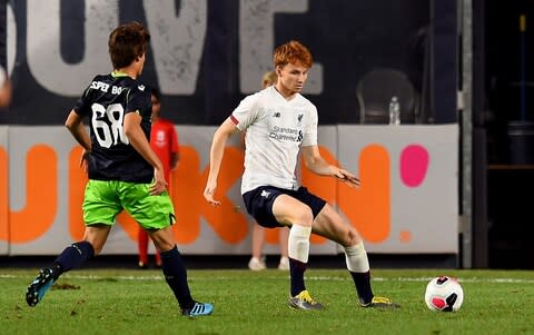 17-year-old Van den Berg enjoyed a four-minute cameo on his debut - Credit: GETTY IMAGES