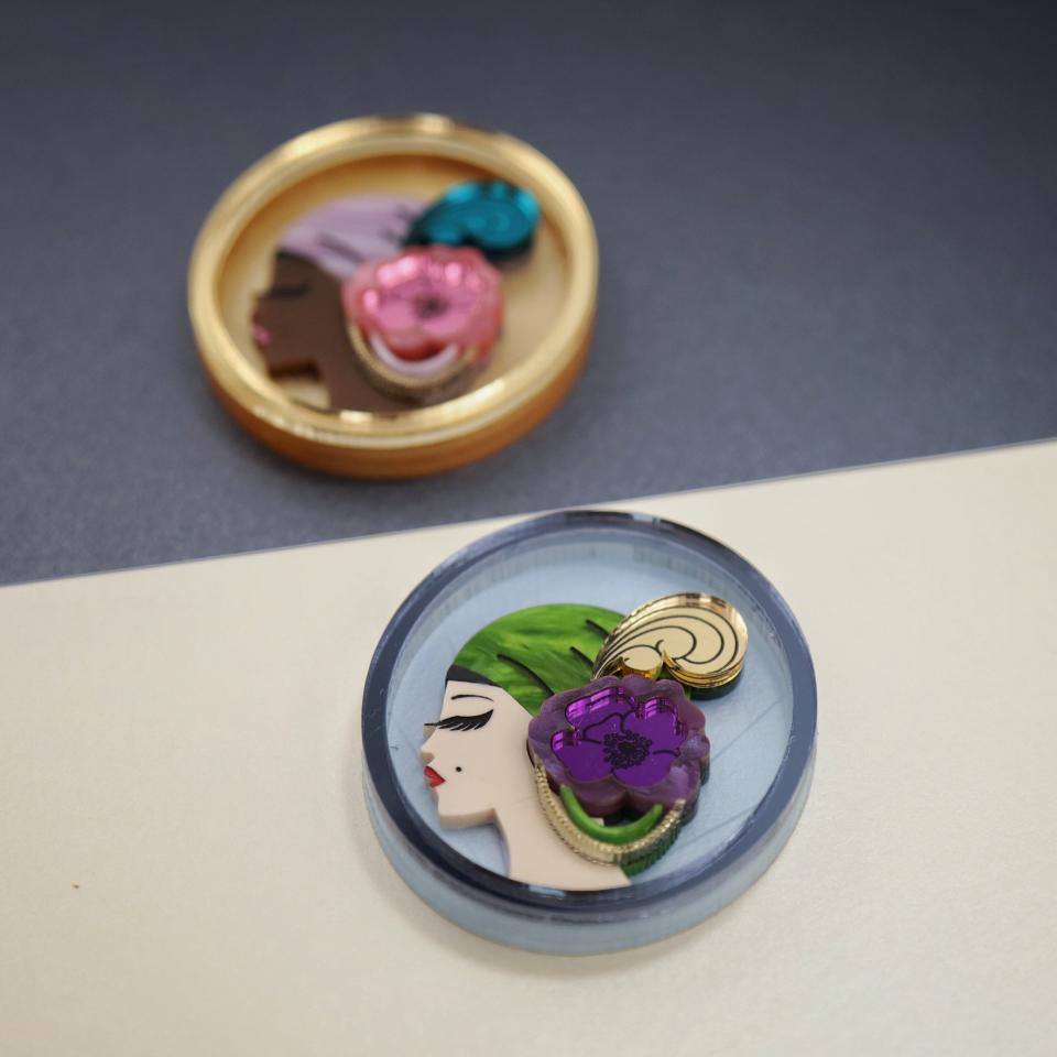 Acrylic Brooches by Foxx & Ginger