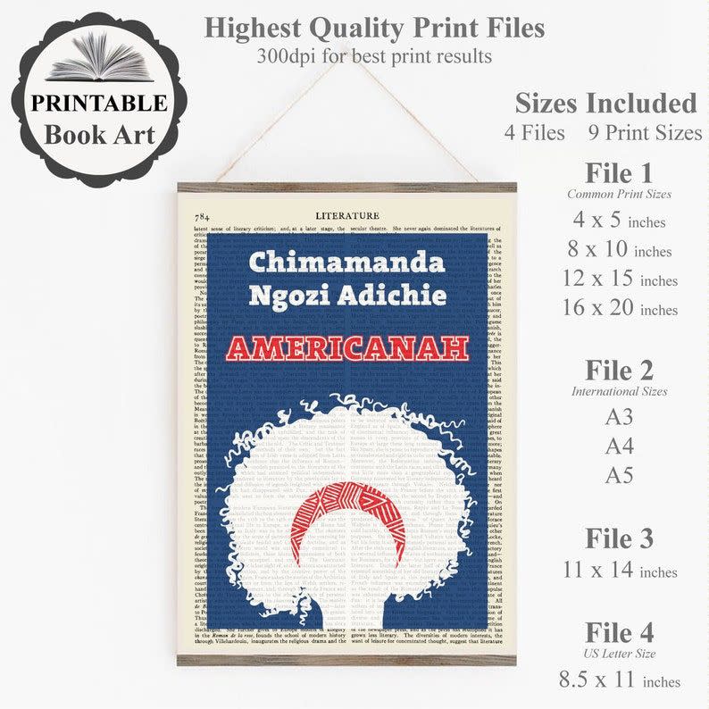 57) 'Americanah' Print