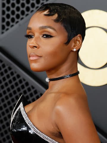 <p>Allen J. Schaben / Los Angeles Times / Getty</p> Janelle Monae arrives on the Red Carpet at the Crypto.com Arena in Los Angeles, CA, Sunday, Feb. 4, 2024.