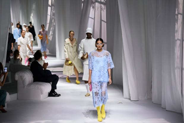 Looks from the Fendi Spring 2021 collection. 