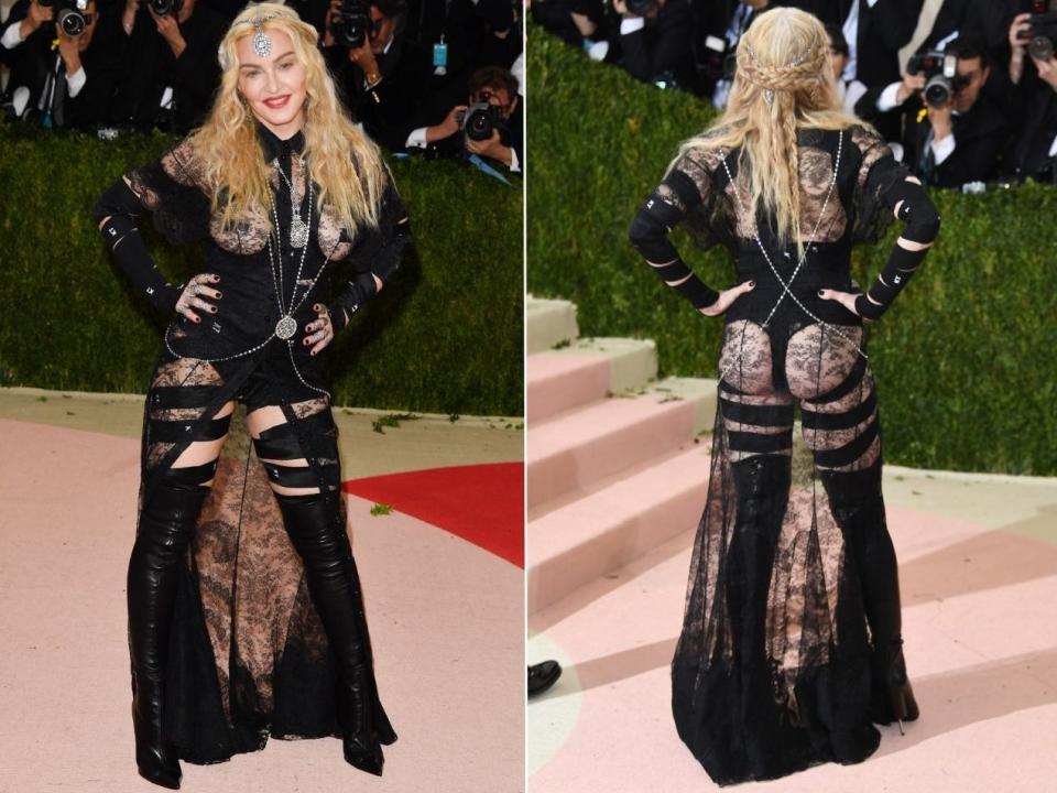 Madonna attends the 'Manus x Machina: Fashion in an Age of Technology' Costume Institute Gala at the Metropolitan Museum of Art on May 2, 2016 in New York City