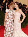 Anna Wintour, left, and Bee Shaffer attend The Metropolitan Museum of Art's Costume Institute benefit celebrating "PUNK: Chaos to Couture" on Monday, May 6, 2013 in New York. (Photo by Evan Agostini/Invision/AP)