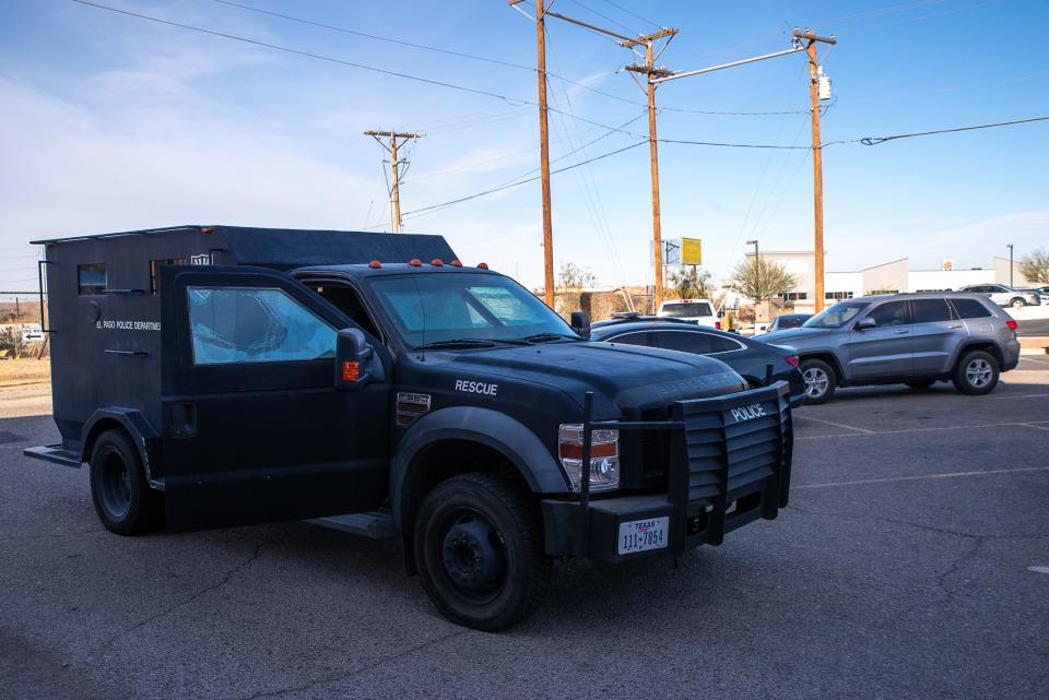 An El Paso police armored vehicle. File art.