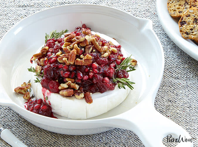 Baked Brie with Cranberries and Pomegranate
