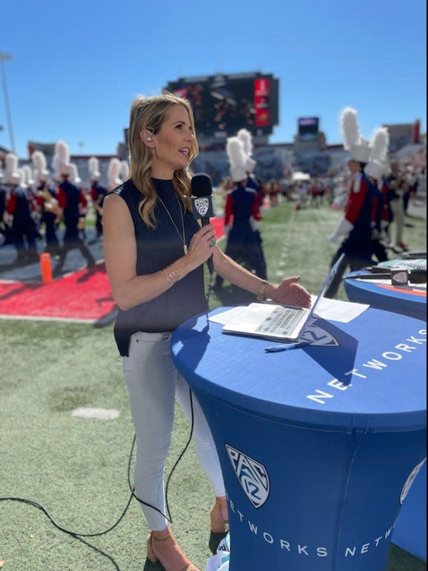 Ashley Adamson is a lead host and reporter for the Pac-12 Network. She spent two years as a sports reporter/anchor on WISH-TV in Indianapolis from 2010-2012.