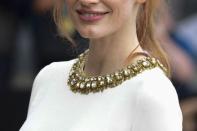 <p>Jessica Chastain le 23 septembre 2021 à Saint-Sébastien. </p>