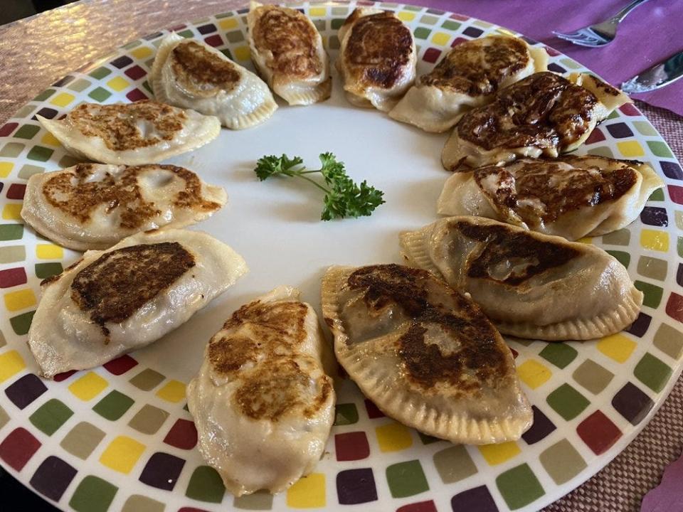 An assortment of different pierogis at Patti's Pierogis in Fall River.