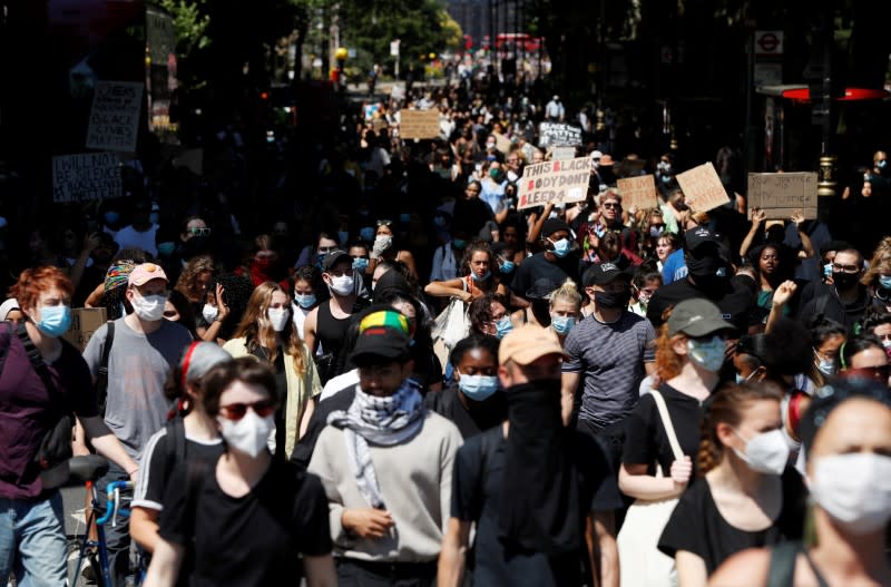 Protest against the death of George Floyd, in London