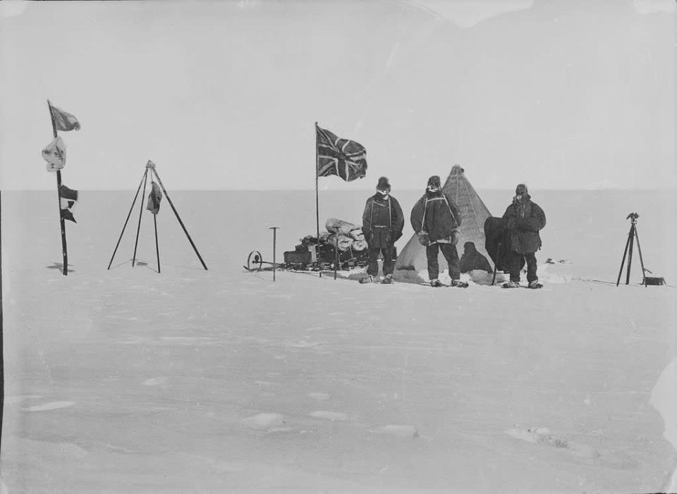 Ernest Shackleton&#x002019;s Christmas camp on the Antarctic Plateau (Scott Polar Research Institute/University of Cambridge) (PA Media)