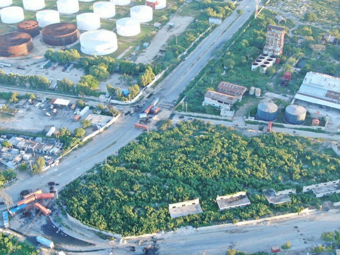 The Varreux terminal in Port-au-Prince is the main facility for storing fuel in Haiti. A powerful gang known as the G-9 has been blocking access in and out of the facility and the country’s seaports with trailers and trenches.